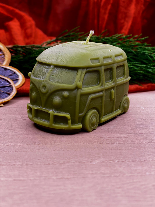 Retro Bus Car Candle