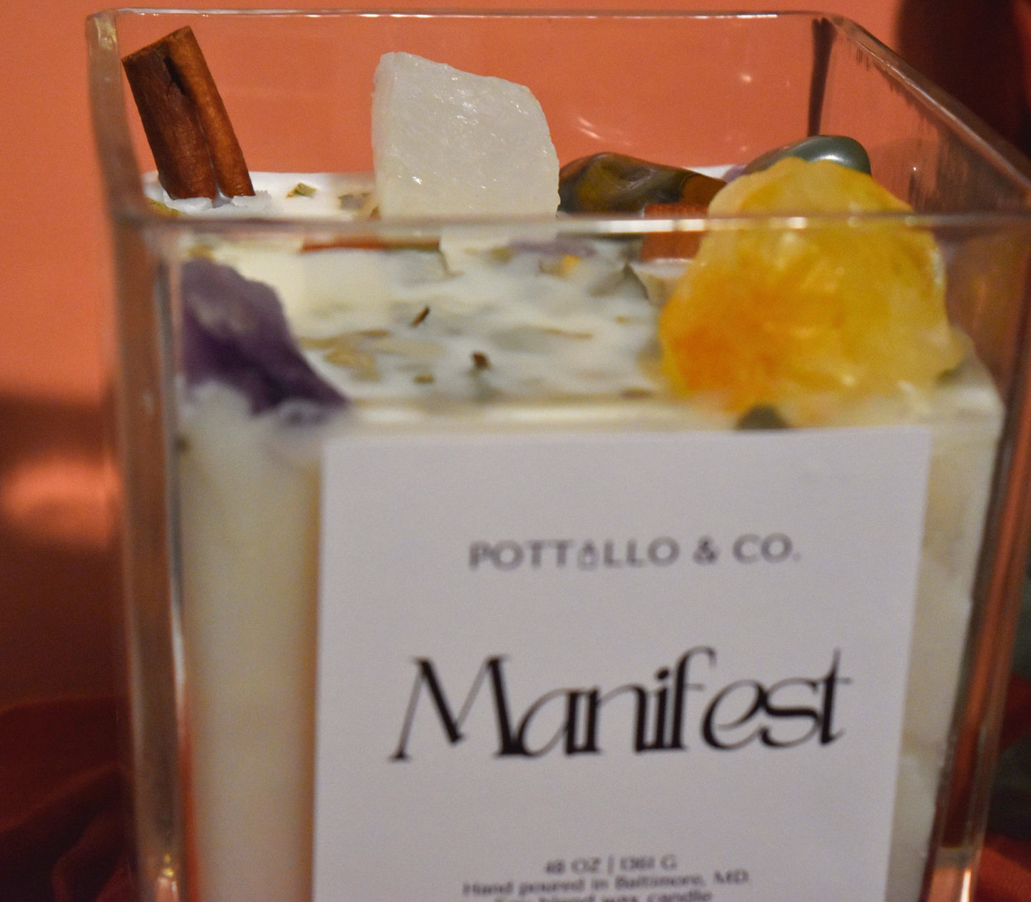 Manifest Crystal Candle